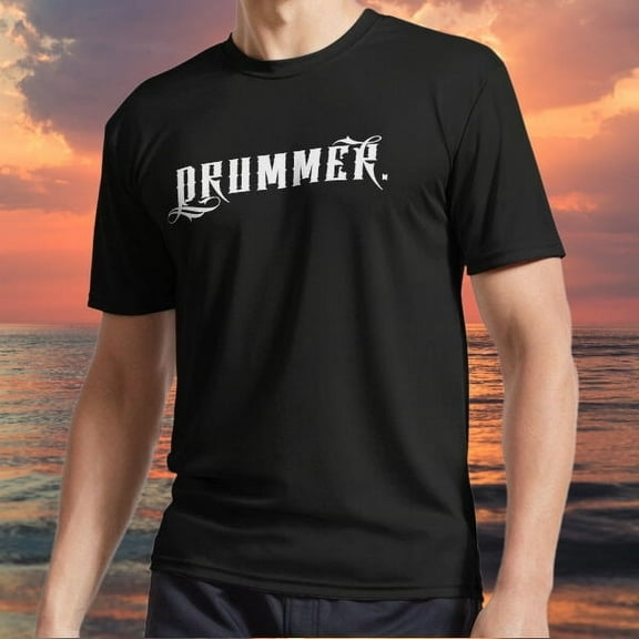 New item Drummer Active Logo TEE T-Shirt Funny American Size S to 5XL