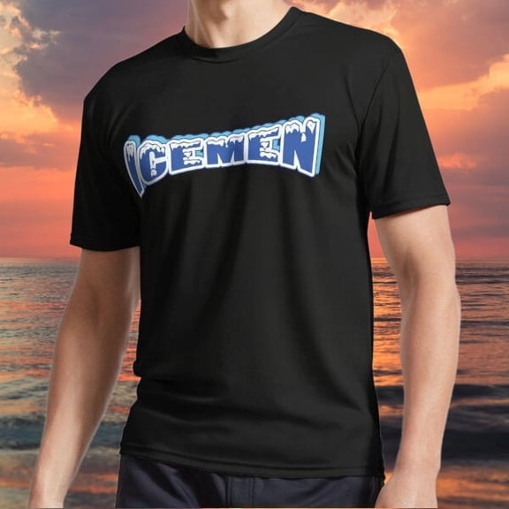 New item Icemen Hockey Logo Active Logo TEE T-Shirt Funny Size S to 5XL