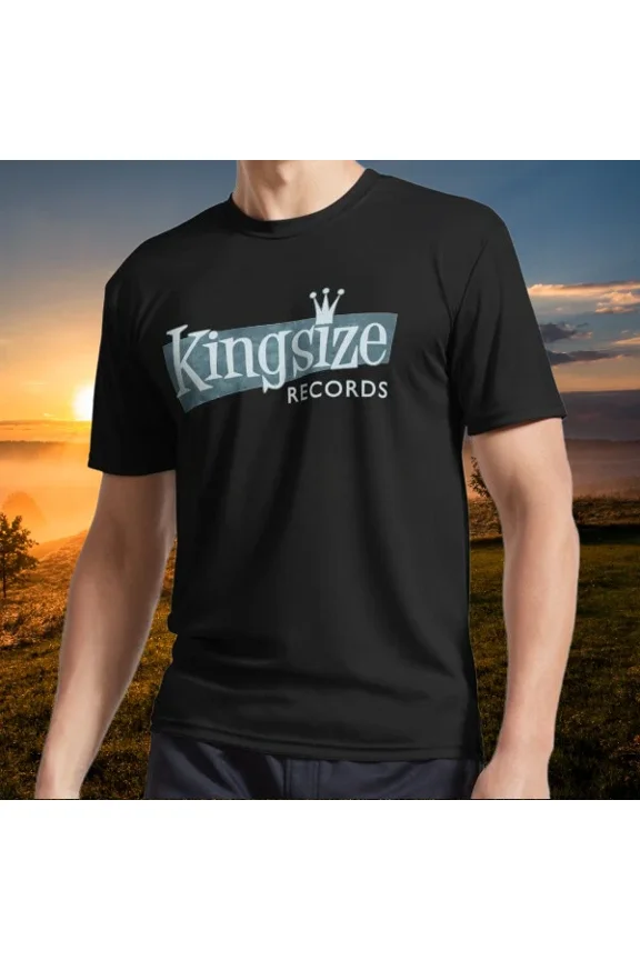 New item Kingsize records logo Active Logo T-Shirt Funny American Size S to 5XL