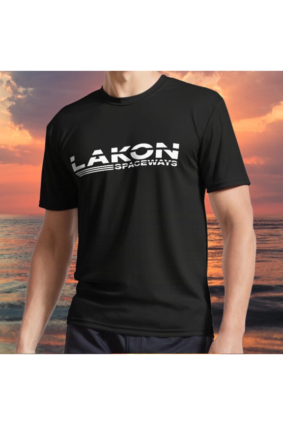New item Lakon Spaceways logo white Active Logo TEE T-Shirt Funny Size S to 5XL