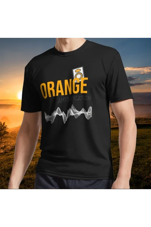 New item Orange Amplification Active Logo T-Shirt Funny American Size S to 5XL