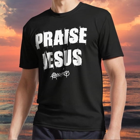 New item Praise Jesus - Ministry Active Logo TEE T-Shirt Funny Size S to 5XL