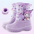 thumbnail image 1 of New kawaii Sanrio Hello kitty Kuromi Cinnamoroll cute cartoon pattern waterproof warm anti-slip mid-calf snow boots, 1 of 13