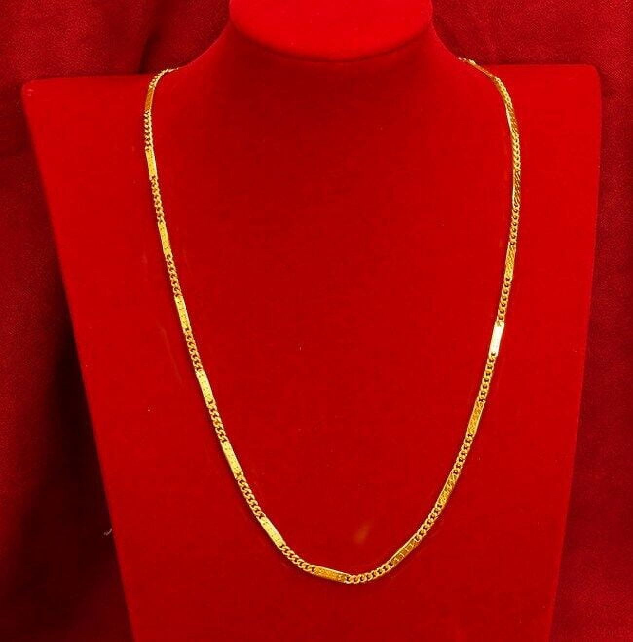 22K 23K24K Thai Baht Yellow Gold Filled Necklace Kuwait Ubuy
