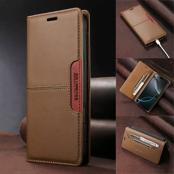 New leather flip wallet phone case for Samsung S24 ultra S23 plus S22 S21 fe S20 note 20 card slots cover