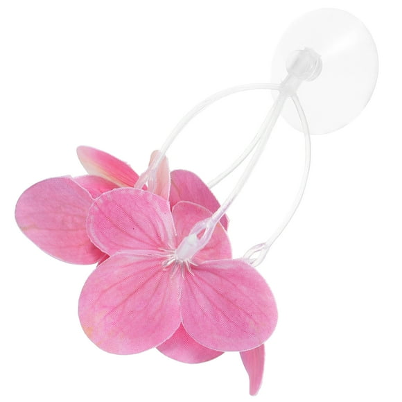 Homoyoyo Turtle Tank Decorations Aquarium Plants Rosy Decorative Fish Tank Accessories 1Pcs