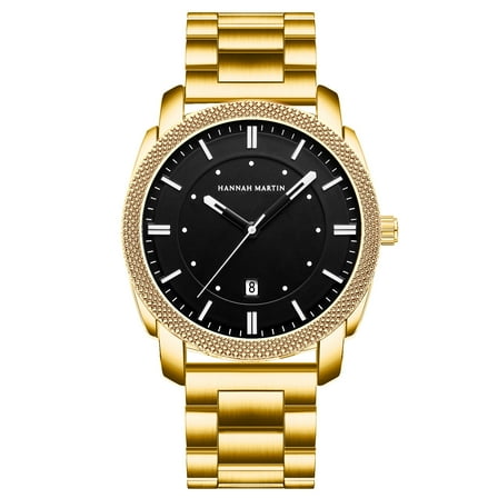 New men's business watch with a stainless steel strap, water-resistant, a stylish men's timepiece