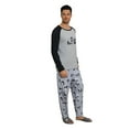 thumbnail image 1 of New men's long-sleeved long pants pajama set with panda print home wear for relaxation and casual wear outside the home, 1 of 6