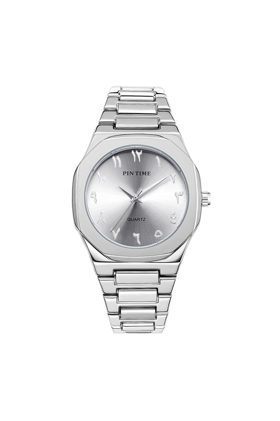 New men's watch, casual and high-end, waterproof, creative digital design, business quartz watch, trendy men's wristwatch