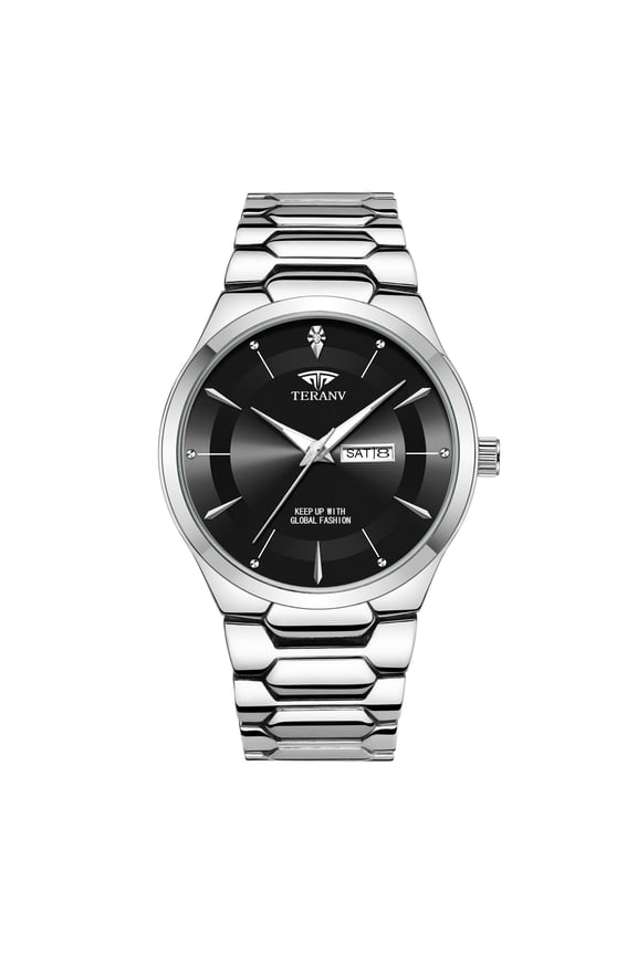 New men's watch, luxurious, waterproof, luminous, with calendar, quartz watch, men's wristwatch, business fashion, trendy men's watch