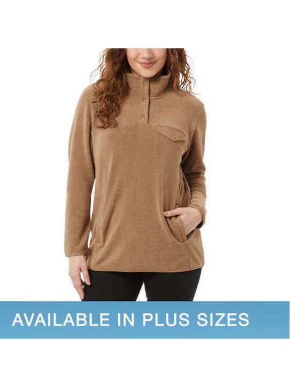 New model 32 Degrees Ladies' Snap Arctic Fleece Pullover 1610784 Small