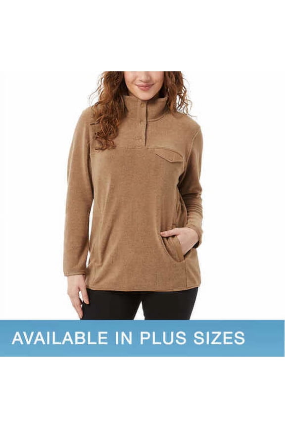 New model 32 Degrees Ladies' Snap Arctic Fleece Pullover 1610784 Small