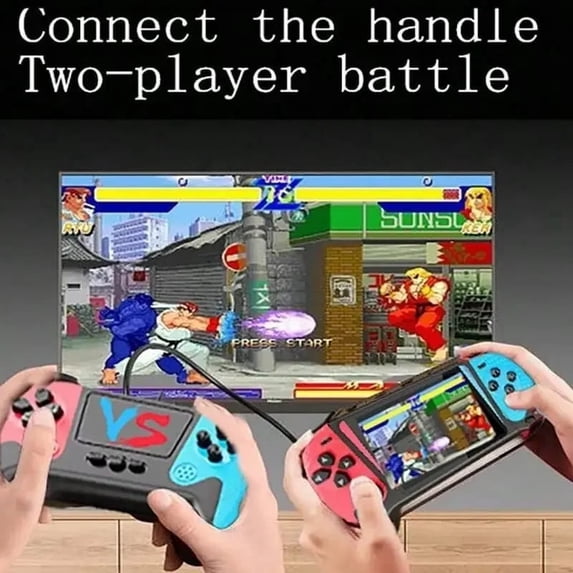 New model Retro handheld portable game console, 3.5-inch HD screen, two-player retro game console, two controllers | Compatible with TV/PC/Projector, perfect for holidays and cozy moments