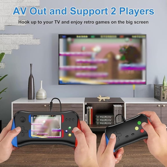 New model Retro handheld portable game console, 3.5-inch HD screen, two-player retro game console, two controllers | Compatible with TV/PC/Projector, perfect for holidays and cozy moments