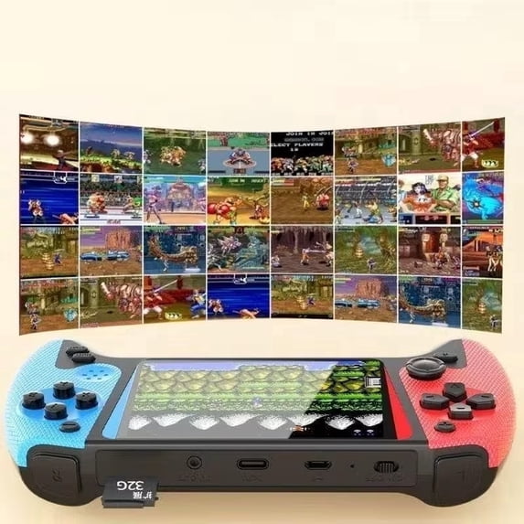 New Model Retro Handheld Portable Game Console, 3.5-Inch HD Screen, Two-Player Retro Game Device With Dual Controllers, Supports TV, PC & Projector Connection, Ideal For Holiday Leisure Time