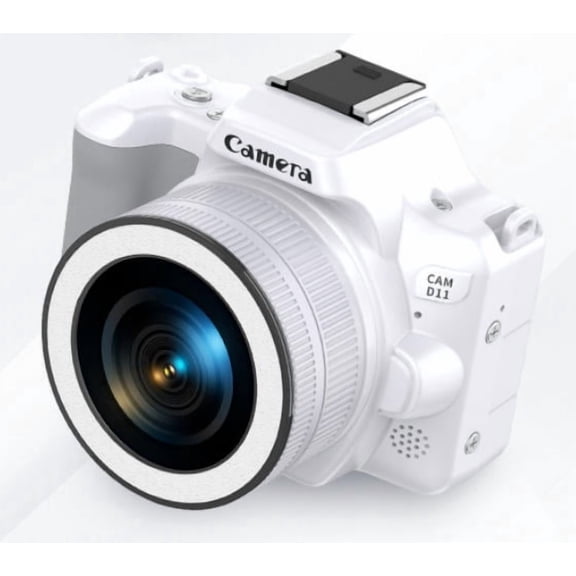 New model digital camera D11 - high-definition mini compact digital single-lens reflex camera with dual cameras, beauty enhancement and lighting function for self-portrait shooting, CCD photography