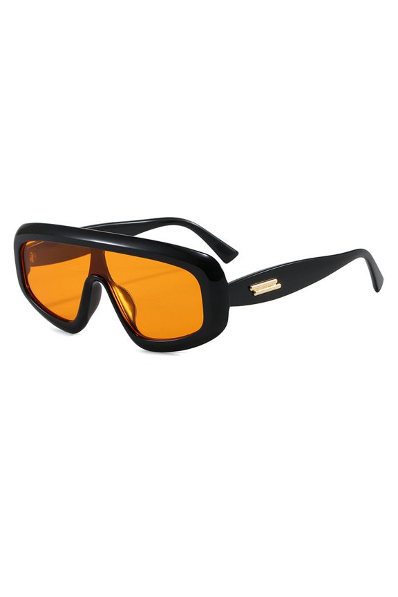 New model of one-piece large-frame sunglasses, high-end fashion show sunglasses, European and American style sunglasses, fashionable for parties and versatile