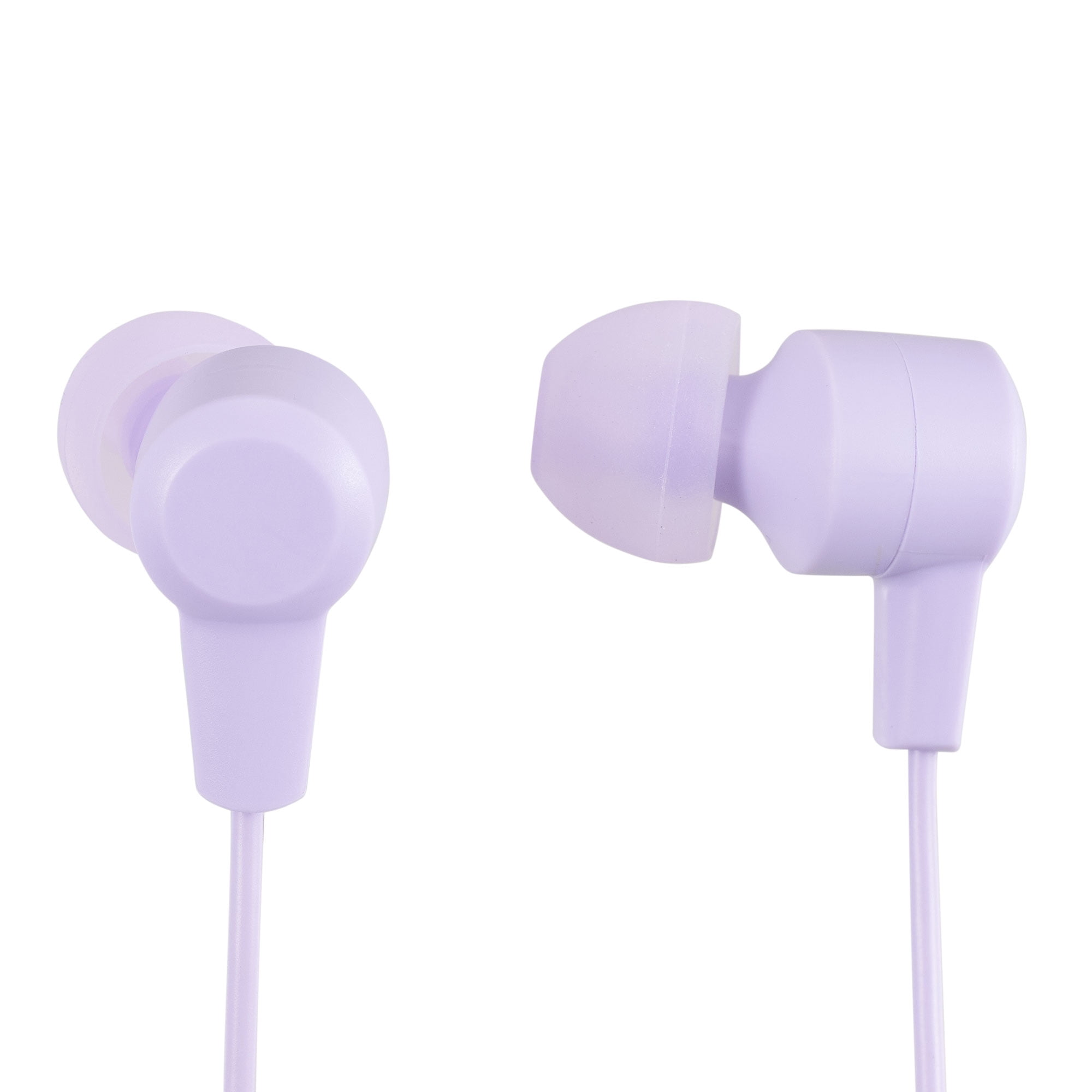 New onn. Wired Earphones with Mic 3.5mm Jack Lilac Walmart