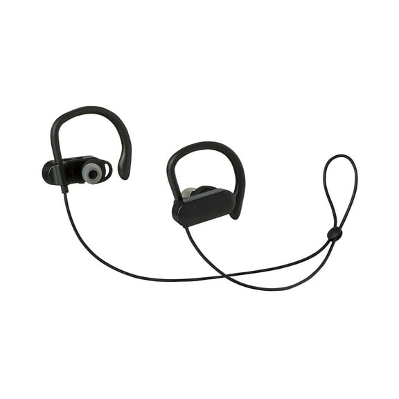 onn Wireless Sport Earphones Bluetooth in-Ear Headphones, Black
