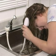 New pet shower head for dogs & cats, extendable 50. 2" hose, abs material, white color, safe for people and pets