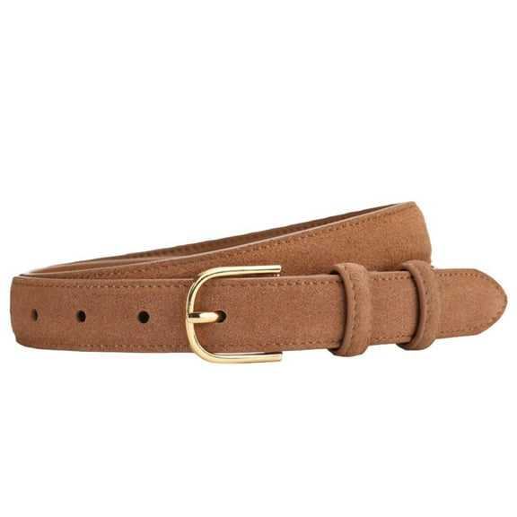 New retro suede belt women's decoration leather fashion versatile clothes jeans belt women ins style
