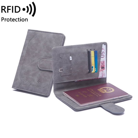 New short Korean version multifunctional anti demagnetization RFID document holder passport book