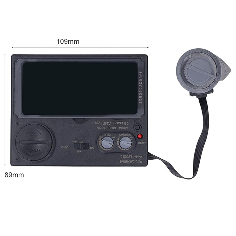 New solar car lens panel welding helmet protective shield equipped with LED ligh