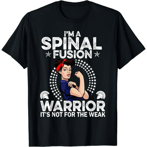 New spinal fusion t-shirt women Warrior Awareness Tank Gift T-Shirt