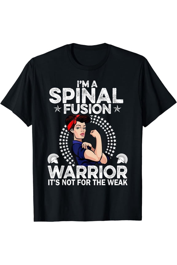 New spinal fusion t-shirt women Warrior Awareness Tank Gift T-Shirt