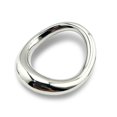 New Stainless Steel Curved Locking Ring Scrotum Penis Restraint Stretch