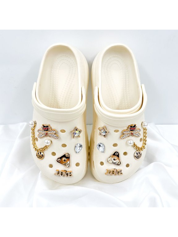 New style clog shoe accessories with a high-end feel, ins-style little bee shoe charms and shoe decoration set, fashionable and versatile