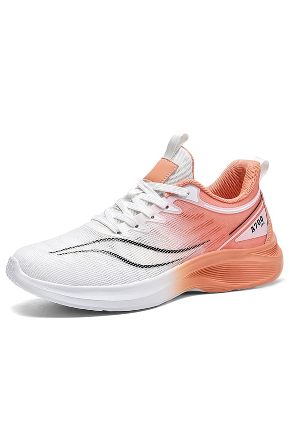 New summer sports shoes for couples, casual sports shoes for men and women, fly-knit breathable running shoes