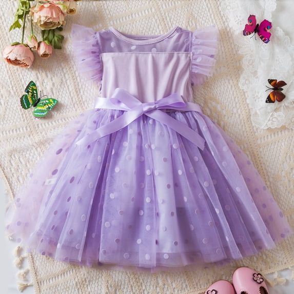New trending & for spring GaThRRgYP Boho Dresses for Women 2025,Girls' Summer New Short Sleeve Ruffled Lace Embroidery Mesh Princess Skirt