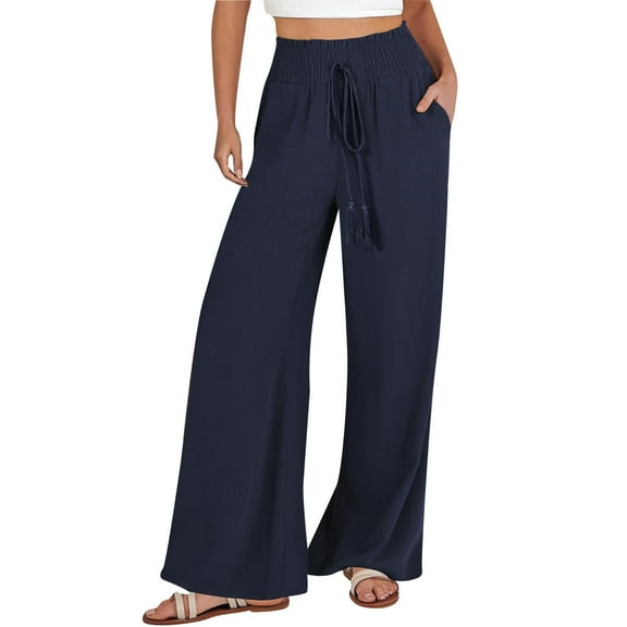 GaThRRgYP Stretch Jeans Women, Women's Loose Wide Leg Pants High Waist Straight Pants Casual Pants