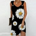 thumbnail image 1 of New trending & for spring GaThRRgYP Beach Wedding Guest Short Sleeve Crew Neck Dress-Elegant,Women's Printed Round Neck Casual Sleeveless Suspender Dress, 1 of 5