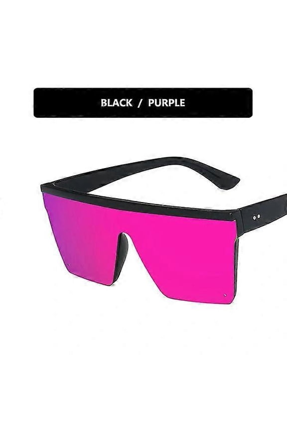 New trendy big frames solid color Uv400 sunglasses street shot