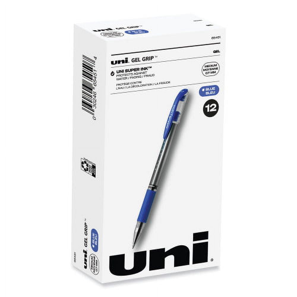 UNI Gel pen, 0.25 mm, push button, UNI "Uni-ball one", dark blue