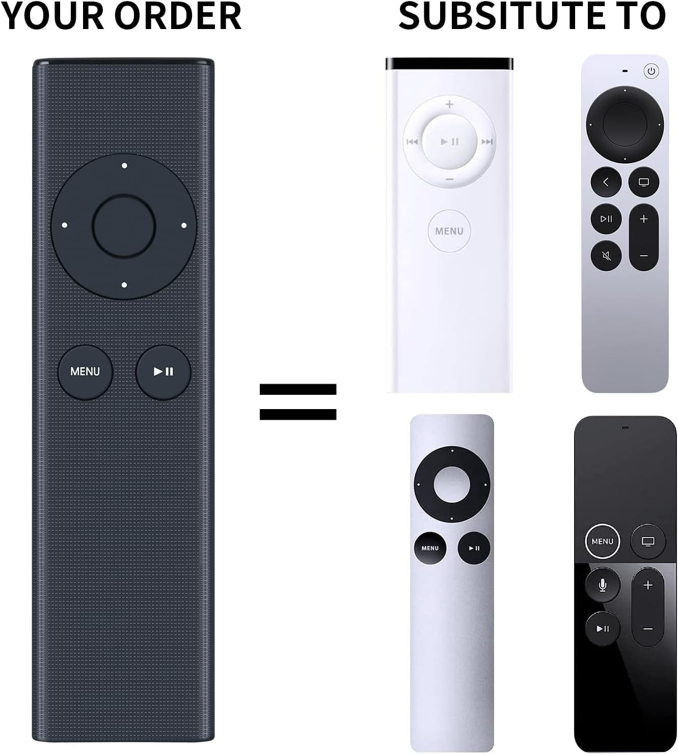 New universal remote control MC377LL/A fits for Mac Music System iPhone iPad iPod Apple 2/3 TV Box A1156 A1427