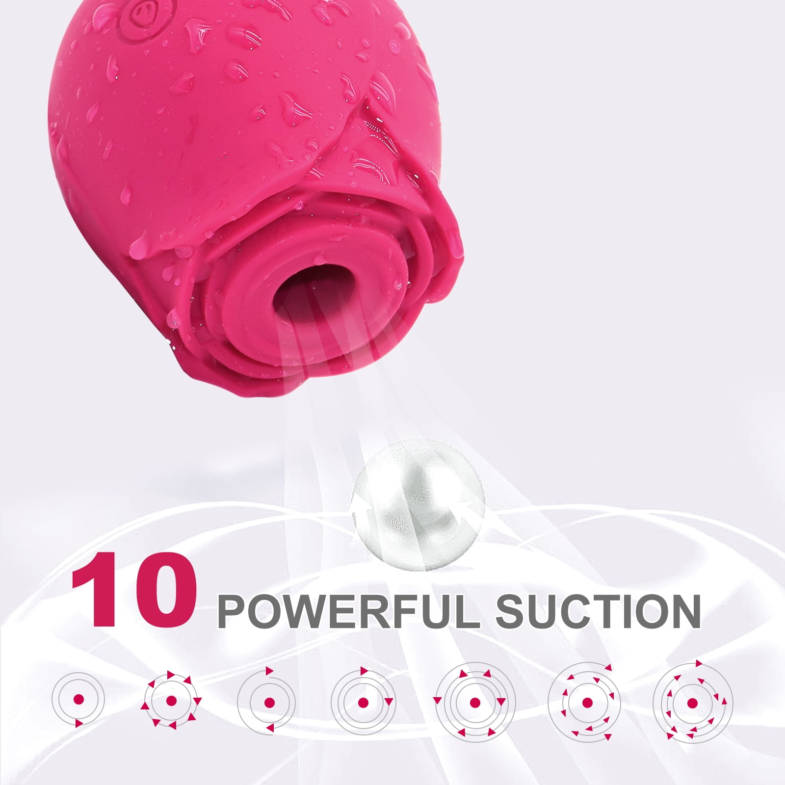 New upgraded sextoy Rose Toys Sucking Vibrator for Women with 7 Intense  Suction Rechargeable Clit Sucker Nipple Stimulator Sex Toys for Women for  Sex - Walmart.com