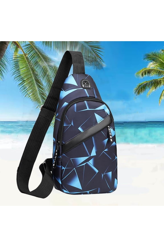 New water proof chest bag men's fashion camouflage men's messenger bag cloth leisure bag canvas small backpack single layer package