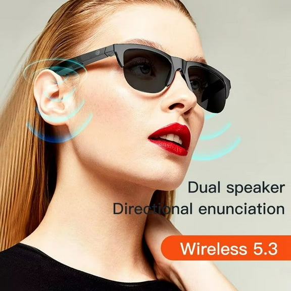 New wireless Bluetooth glasses, UV-blocking, with headphone function, smart touch waterproof headphonesF06