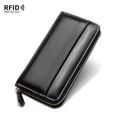 thumbnail image 1 of New women's wallet, cowhide long anti-degaussing zipper coin purse, men's clutch, 1 of 14
