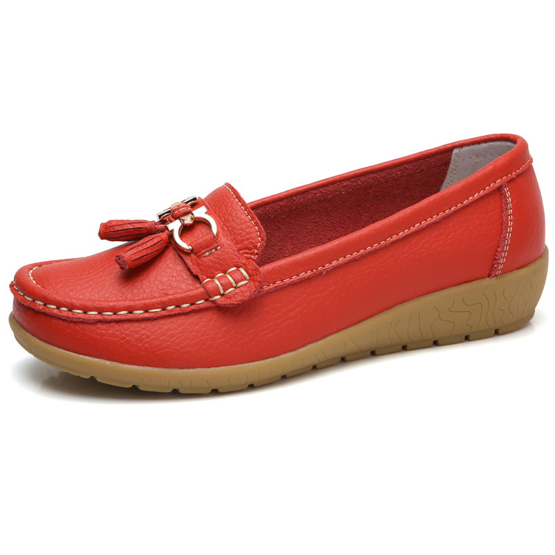 New women shoes loafers female moccasins shoes summer genuine leather ...