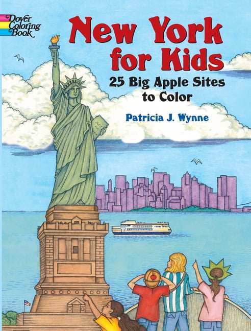 New York for Kids: 25 Big Apple Sites to Color Paperback