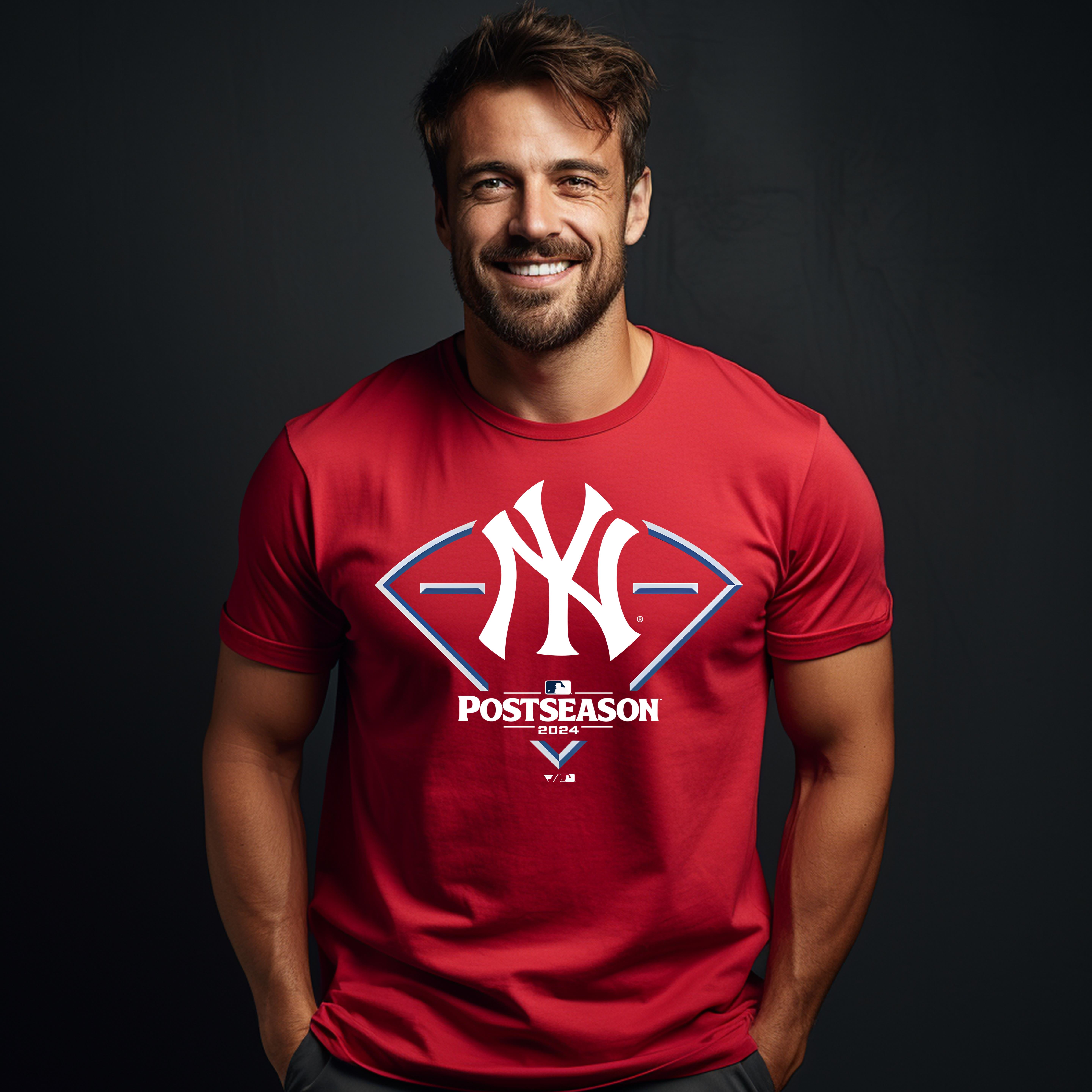 Newyorkyankees2024mlbpostseasonaroundthehorntshirt Up To 4XL