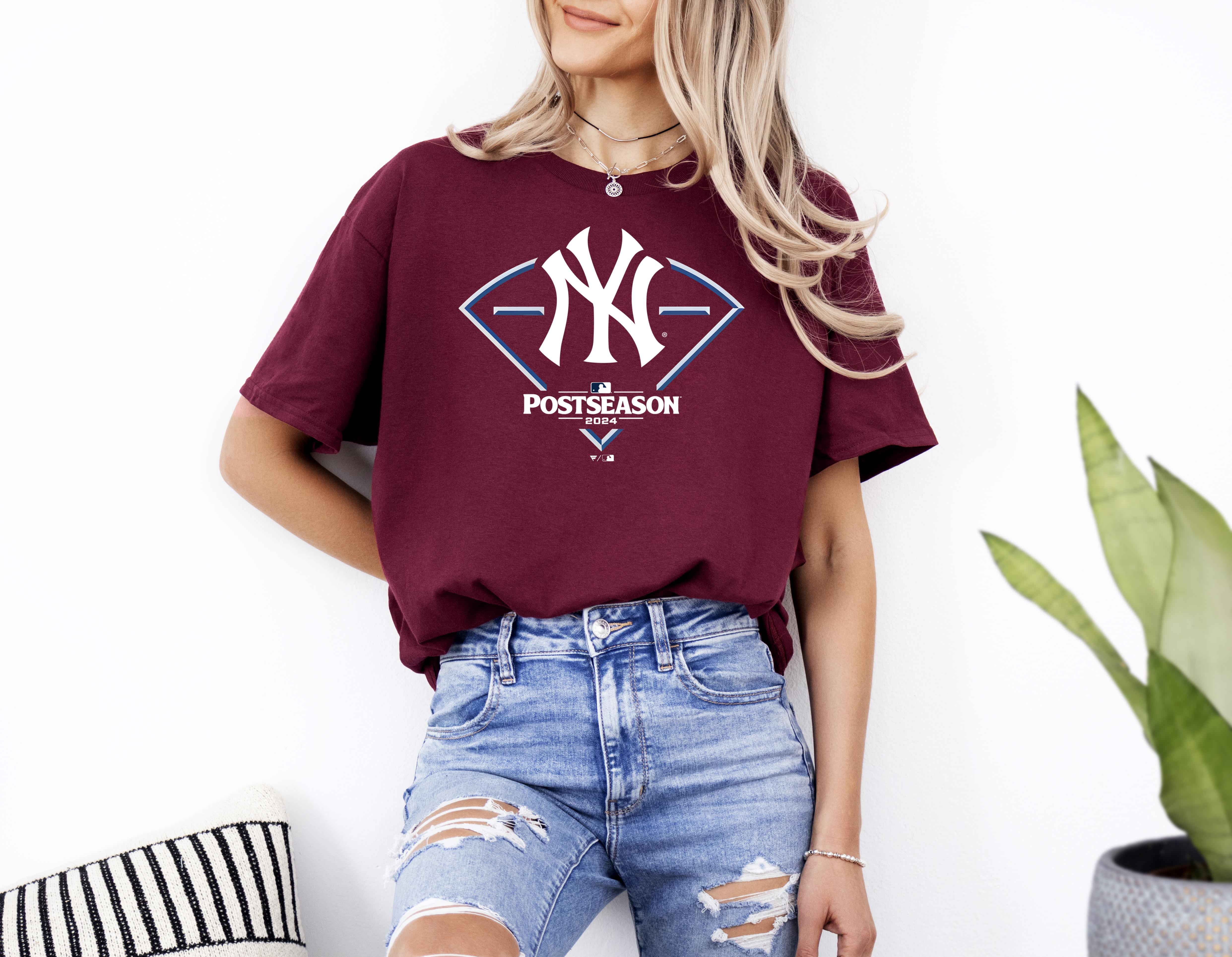 Newyorkyankees2024mlbpostseasonaroundthehorntshirt Up To 4XL
