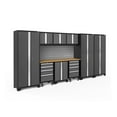 thumbnail image 1 of NewAge Products Bold Series Gray 10 Piece Cabinet Set, Heavy Duty 24-Gauge Steel Garage Storage System, Slatwall Included, 1 of 14