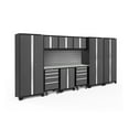 thumbnail image 1 of NewAge Products Bold Series Gray 10 Piece Cabinet Set, Heavy Duty 24-Gauge Steel Garage Storage System, Slatwall Included, 1 of 15