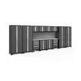 thumbnail image 1 of NewAge Products Bold Series Gray 14 Piece Cabinet Set, Heavy Duty 24-Gauge Steel Garage Storage System, Slatwall Included, 1 of 11