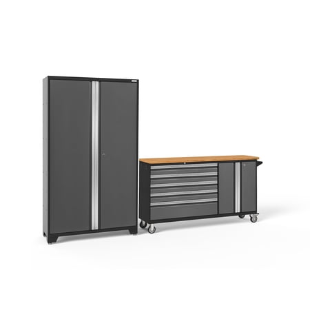 NewAge Products Bold Series Gray 2 Piece Cabinet Set